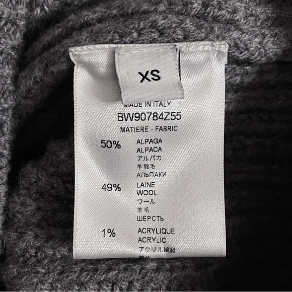 Givenchy Oversized Alpaca Wool Long Sleeve Rib Knit Turtleneck Sweater S M L XL - Picture 10 of 15